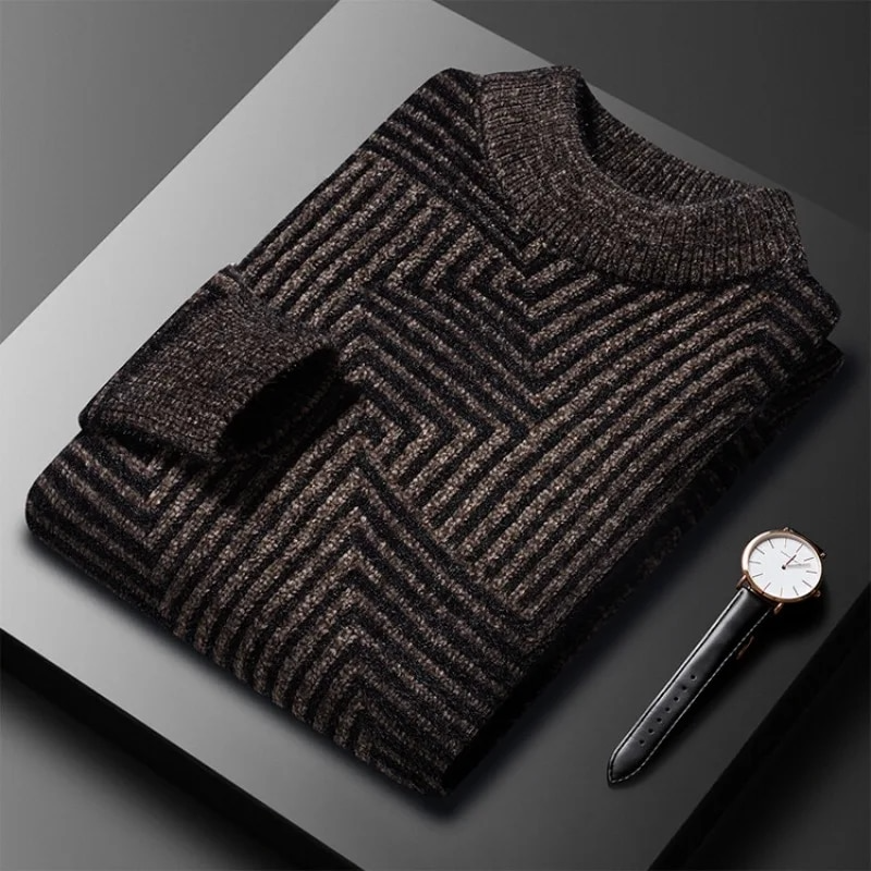 GeoStripe Comfort Sweater