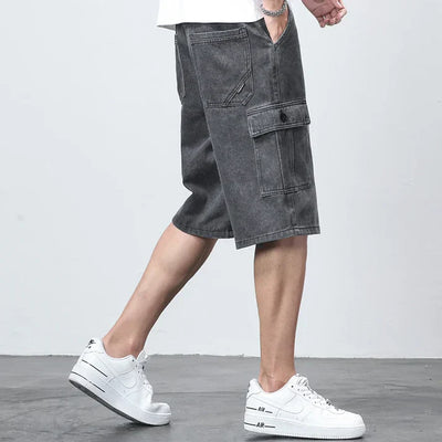 Bermuda Premium Denim Cargo Shorts