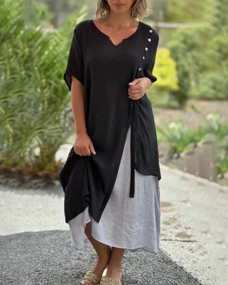 Velissa™ V Neck Dress