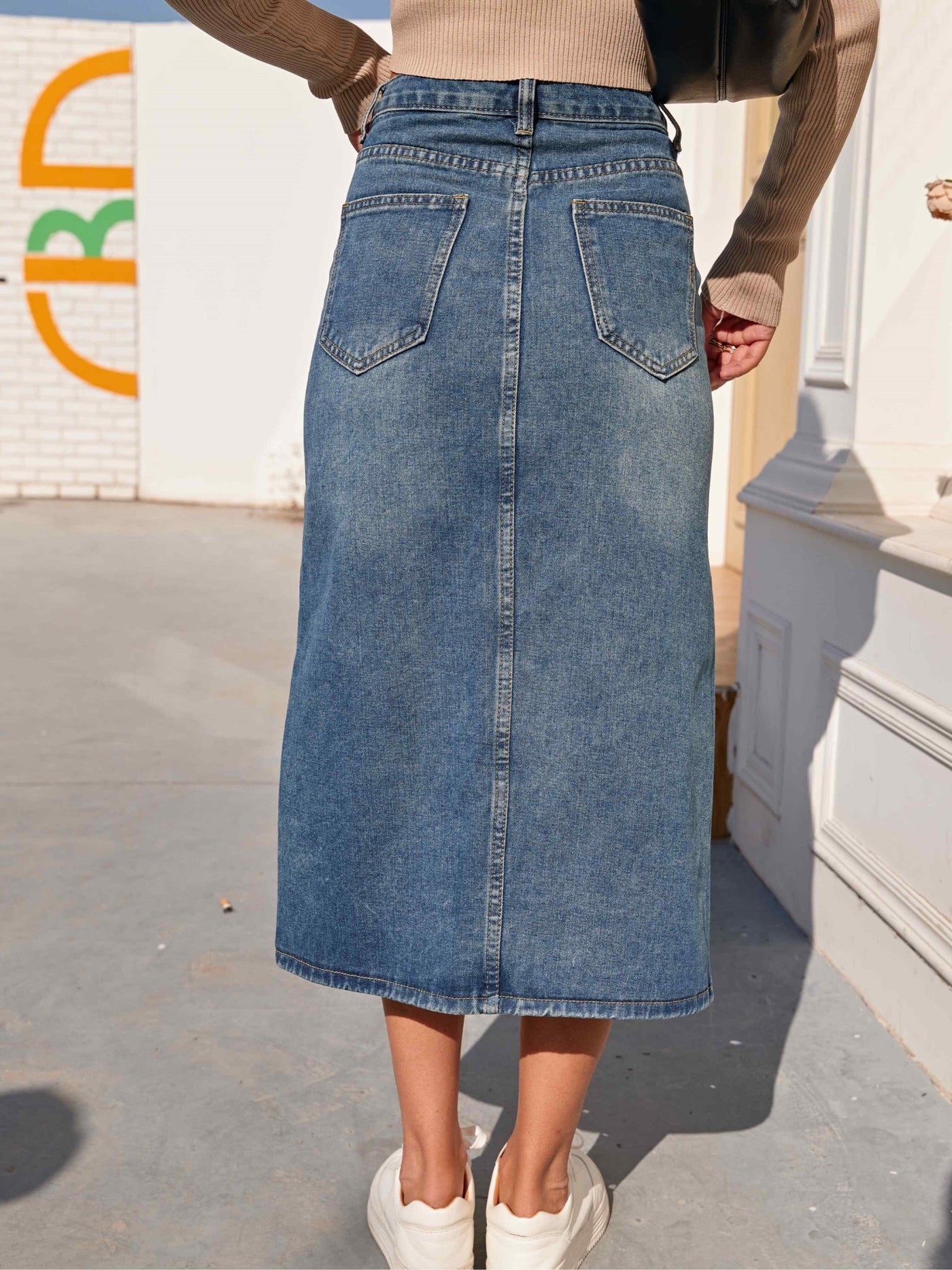 Calissa™ Classic Denim Skirt