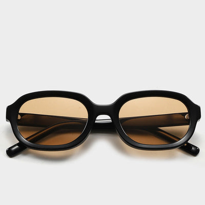 Brown Korean Plate High-Quality Sunglasses