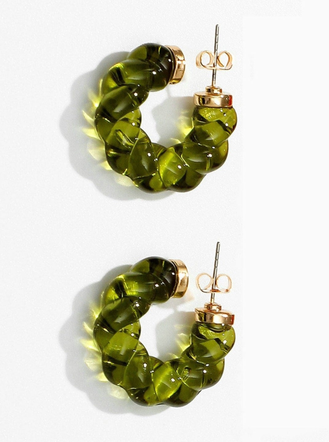 Vintage Transparent Resin Earrings