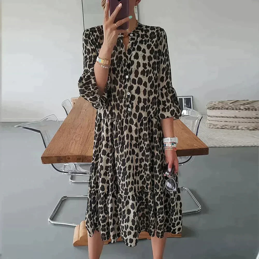 Leona™ Fashionable Leopard Dress