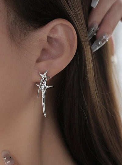 Double Star Hiphop Earrings