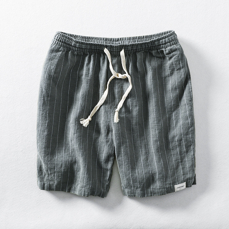 Hype Linen Pinstripe Shorts